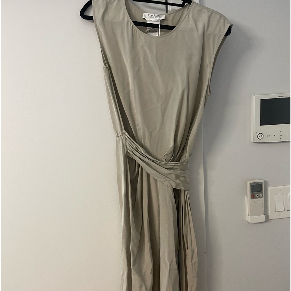 Slate colored flowy dress